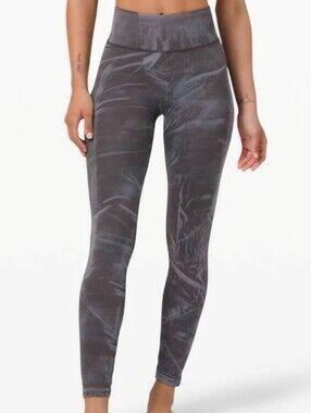 Lululemon Ebb to Street Tight Leggings Womens Size 2 Stone Wash Graphite Grey